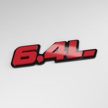 Emblema de coche acrílico 3D 6.4L_3