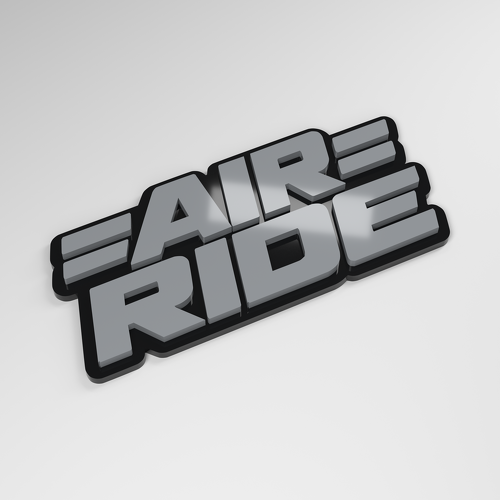 Placa de coche acrílica 3D Air Ride_1