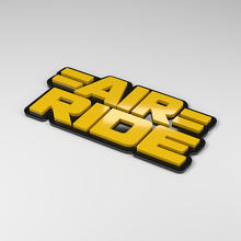 Placa de coche acrílica 3D Air Ride_2