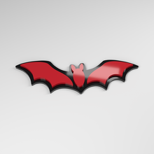 Placa de coche acrílica 3D Bat_3
