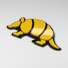 Placa para coche de acrílico 3D Armadillo_2