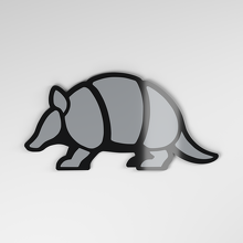 Placa para coche de acrílico 3D Armadillo_4