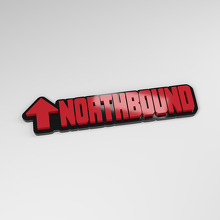Emblema de coche acrílico 3D dirección norte_3