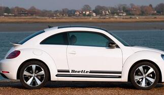 Volkswagen Beetle rocker Stripe Graphics Calcomanías estilo Cabrio se adaptan a cualquier año