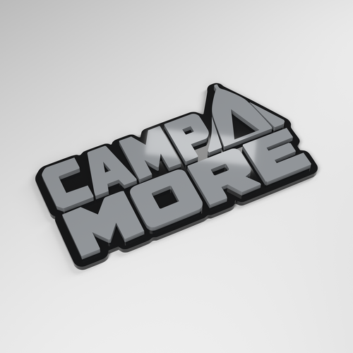 Insignia para Coche Acrílico 3D Camp More_1