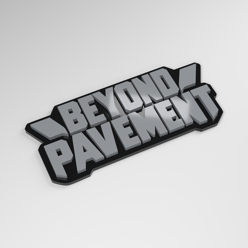 Emblema de Coche Acrílico 3D Beyond Pavement_1