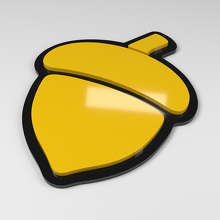 Insignia de coche acrílica 3D en forma de bellota_2