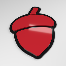 Insignia de coche acrílica 3D en forma de bellota_3
