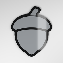 Insignia de coche acrílica 3D en forma de bellota_4