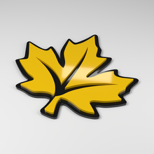Emblema de coche acrílico 3D Hoja de arce_2