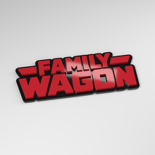 Insignia de Coche Acrílica 3D Family Wagon_3