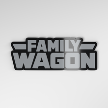 Insignia de Coche Acrílica 3D Family Wagon_4
