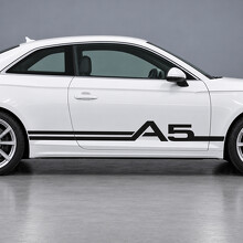 Pegatina de vinilo lateral con cinta entrelazada para Audi A5 2018_2