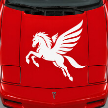 Pegasus Wing Sweep Calcomanía de Vinilo para Capó Pontiac Fiero GT Fastback 1986-1988_2