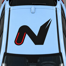 Adhesivo de vinilo de techo N Apex para Hyundai Kona N 2022_2