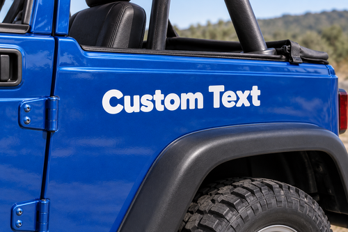 Vinilo adhesivo de letras personalizadas para Jeep