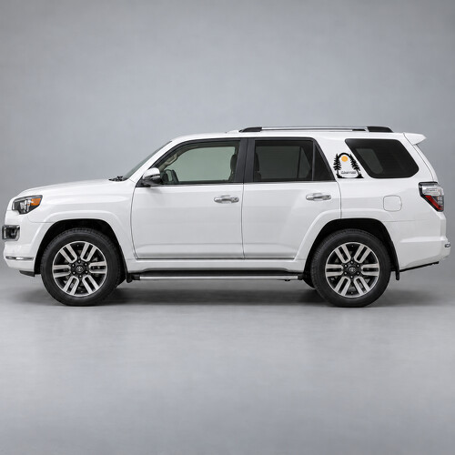 Etiqueta adhesiva de vinilo para marco de pilar con emblema Forest para Toyota 4Runner Limited N280 2014–2024_1