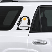 Etiqueta adhesiva de vinilo para marco de pilar con emblema Forest para Toyota 4Runner Limited N280 2014–2024_2