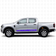 Calcomanía Vinilo con Raya Lateral Desgastada para Musclecar Ranger Wildtrak_2