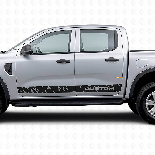 Musclecar Ranger Wildtrak calcomanía con gráficos de rayas laterales salvajes