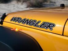 Jeep Wrangler Hood calcomanías pegatinas yj tj jk mj - juego de 2 piezas
 2