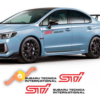 2X STI Subaru Tecnica International Dors Cubierta Calcomanías de vinilo Pegatinas