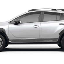 Calcomanías de vinilo de franjas rectas para paneles de balancines para Subaru Crosstrek_3