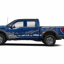 Enormes puertas laterales Splash Raptor Decal Sticker Wrap para Ford F-150 Raptor
 2