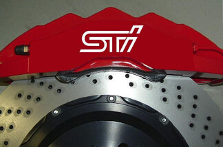 8 X STI Subaru Pinza de freno Calcomanías Pegatinas Emblema de vinilo Gráficos Coche