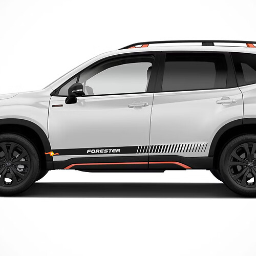 2X Suba FORESTER falda lateral rayas vinilo cuerpo calcomanía pegatina gráficos emblema logo