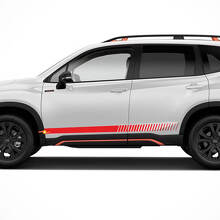 Kit de adhesivos de vinilo con franjas laterales para Subaru Forester_3