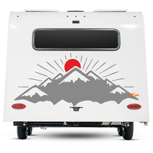 Calcomanía para camper Montañas y Sol Vinilos para remolques de RV, campers, furgonetas y autos.
 2