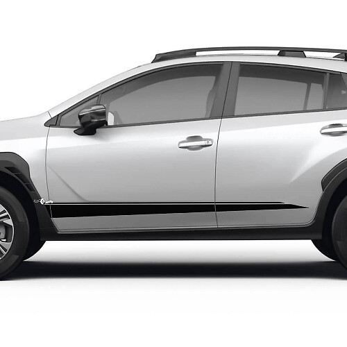 Kit de calcomanías de vinilo con rayas dobles para Subaru Crosstrek