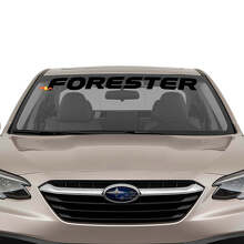 Calcomanía de vinilo con letras de marca para parabrisas para Subaru Forester_2