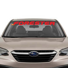 Calcomanía de vinilo con letras de marca para parabrisas para Subaru Forester_3
