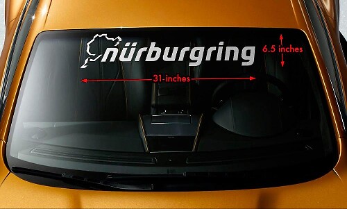 Calcomanía Vinilo para Parabrisas Nürburgring para Coches