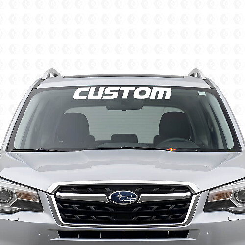 Calcomanía de vinilo personalizada para parabrisas para Subaru Forester