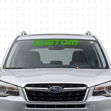 Calcomanía de vinilo personalizada para parabrisas para Subaru Forester_3