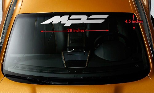Vinilo adhesivo para parabrisas Mazda MPS para coches Mazda