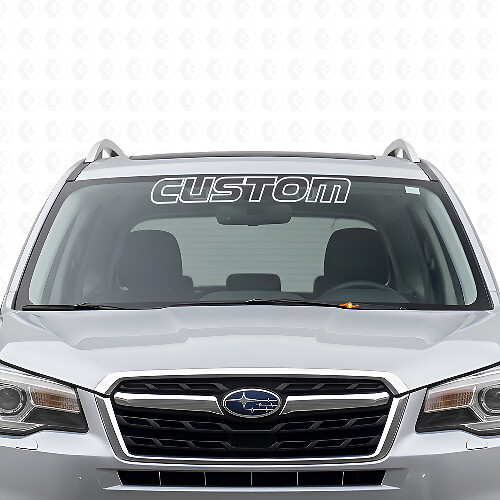 Vinilo adhesivo personalizado con borde para parabrisas para Subaru Forester