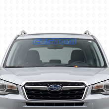 Vinilo adhesivo personalizado con borde para parabrisas para Subaru Forester_2