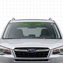 Vinilo adhesivo personalizado con borde para parabrisas para Subaru Forester_3