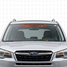 Vinilo adhesivo personalizado con borde para parabrisas para Subaru Forester_4