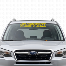 Vinilo adhesivo personalizado con borde para parabrisas para Subaru Forester_5