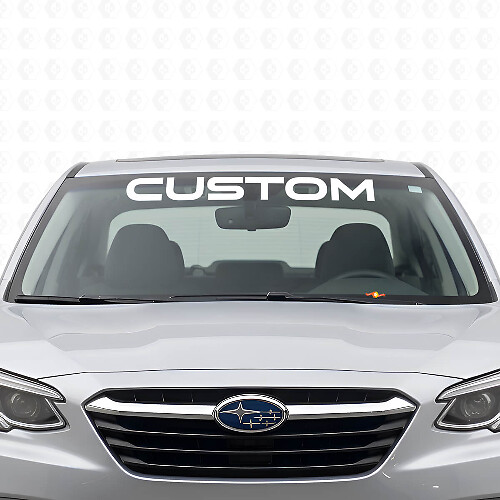 Vinilo adhesivo de letras personalizadas para banda de parabrisas para Subaru Legacy