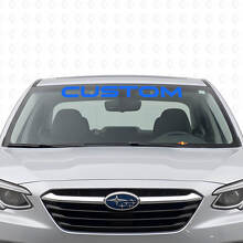 Vinilo adhesivo de letras personalizadas para banda de parabrisas para Subaru Legacy_2