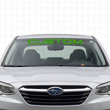 Vinilo adhesivo de letras personalizadas para banda de parabrisas para Subaru Legacy_3