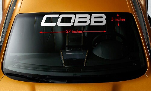 Vinilo adhesivo COBB para parabrisas de coches