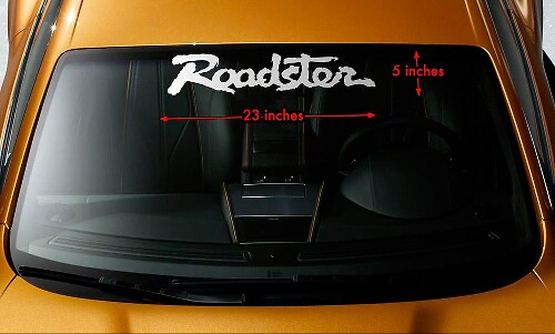Calcomanía de vinilo para parabrisas Roadster para Mazda MX-5 Miata