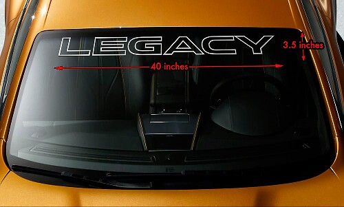 Vinilo adhesivo de banda para parabrisas Legacy Outline para Subaru Legacy